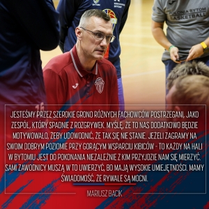 Mariusz Bacik: jestem przekonany, że pod każdym względem jesteśmy przygotowani do rozgrywek